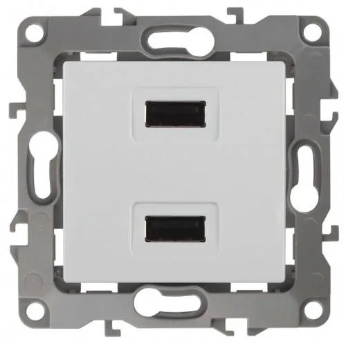 Розетка USB Эра 12 Белая