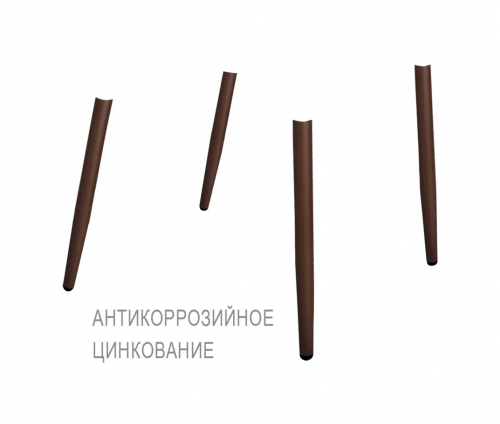 Коричневый Joy с круглым сечением